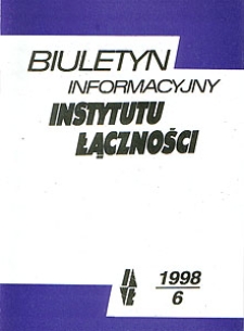 Kanał transmisyjny RDS - problemy rozwoju i normalizacji. Biuletyn Informacyjny Instytutu Łączności, 1998, nr 6 (359)