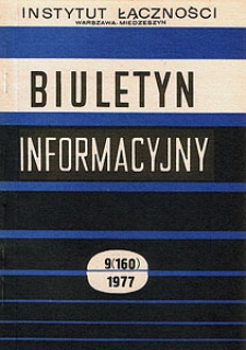 Wykorzystanie układów kluczowanych w radiofonicznej technice nadawczej. Biuletyn Informacyjny, 1977, nr 9 (160)