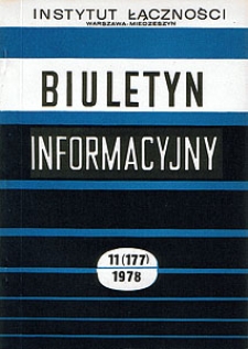 Układy dwuwstęgowej modulacji amplitudowej w nadajnikach tranzystorowych. Biuletyn Informacyjny, 1978, nr 11 (177)