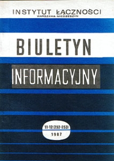 Problemy i zasady wdrożenia sygnalizacji typu D do krajowej sieci telegraficznej. Biuletyn Informacyjny, 1987, nr 11-12 (252-253)