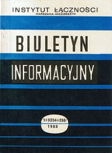 Określenia obszaru pokrycia stacji nadawczej. Biuletyn Informacyjny, 1988, nr 1-3 (254-256)