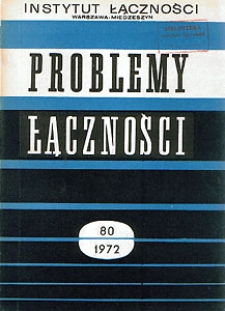 Przegląd światowego stanu techniki komutowania telefonicznych przebiegów impulsowo-kodowych. Opracowanie tłumaczenia. Problemy Łączności, 1972, nr 80