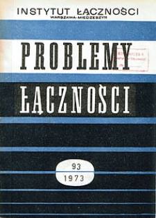 Analogowe systemy teletransmisyjne o dużych krotnościach. Problemy Łączności, 1973, nr 93