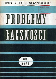 Geneza i koncepcje realizacji sieci II programu telewizyjnego. Problemy Łączności, 1973, nr 101