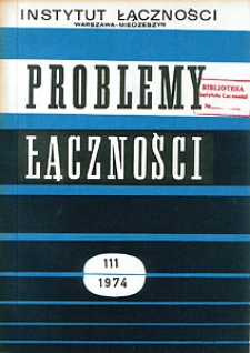 Sterowanie programowane w centralach telefonicznych. Problemy Łączności, 1974, nr 111