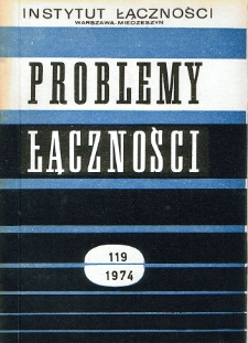 Telewizja kablowa. Stan obecny i perspektywy rozwojowe. Problemy Łączności, 1974, nr 119