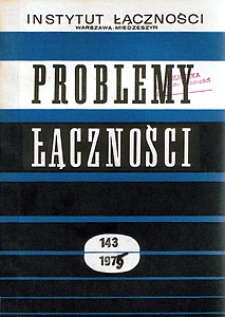 Cyfrowe systemy telewizyjne. Problemy Łączności, 1975, nr 143