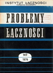 Systemy cyfrowe transmisji sygnałów telegraficznych. Problemy Łączności, 1976, nr 147