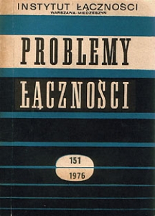 Korekcja zniekształceń sygnału telewizyjnego w układach przesyłowych. Problemy Łączności, 1976, nr 151