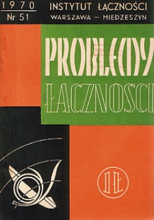 Stan obecny i tendencje rozwojowe osprzętu kabli telekomunikacyjnych. Problemy Łączności, 1970, nr 51