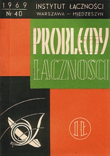 System telewizji kolorowej SECAM. Problemy Łączności, 1969, nr 40