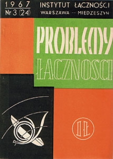 Współczesne systemy i urządzenia transmisji danych (Część II). Problemy Łączności, 1967, nr 3 (24)