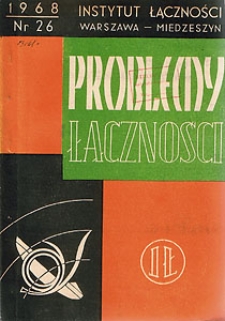 Ogniwa paliwowe i możliwości ich zastosowania do zasilania urządzeń łączności. Problemy Łączności, 1968, nr 26