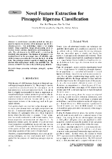 Novel Feature Extraction for Pineapple Ripeness Classification, Journal of Telecommunications and Information Technology, 2022, nr 1