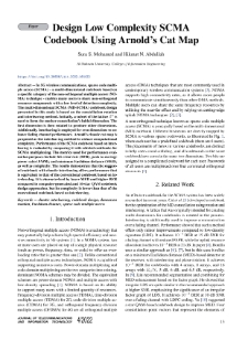 Design Low Complexity SCMA Codebook Using Arnold’s Cat Map, Journal of Telecommunications and Information Technology, 2022, nr 4