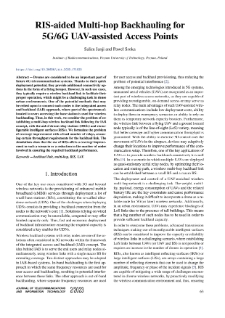 RIS-aided Multi-hop Backhauling for 5G/6G UAV-assisted Access Points, Journal of Telecommunications and Information Technology, 2023, nr 2