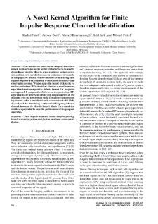 A Novel Kernel Algorithm for Finite Impulse Response Channel Identiﬁcation, Journal of Telecommunications and Information Technology, 2023, nr 2