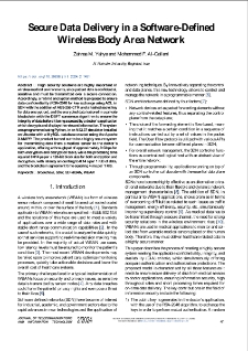 Secure Data Delivery in a Software-Defined Wireless Body Area Network, Journal of Telecommunications and Information Technology, 2024, nr 2