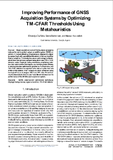 Improving Performance of GNSS Acquisition Systems by Optimizing TM-CFAR Thresholds Using Metaheuristics, Journal of Telecommunications and Information Technology, 2026, nr 2