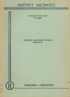 URZĄDZENIE SAMOCZYNNEJ REGULACJITEMPERATURY