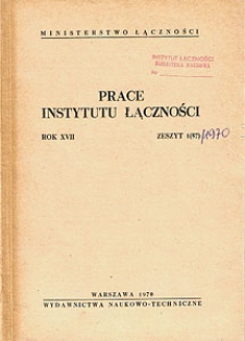 Prace Instytutu Łączności, 1970, nr 57