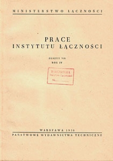 Prace Instytutu Łączności, 1957, nr 9