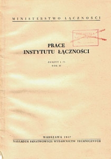 Prace Instytutu Łączności, 1957, nr 7