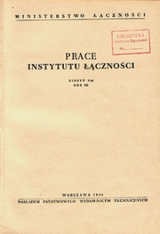 Prace Instytutu Łączności, 1956, nr 4