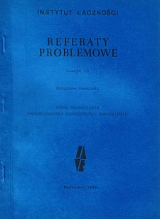 Błędy wyznaczania zmodyfikowanej tłumienności odniesienia. Referaty Problemowe, 1988, zeszyt 92